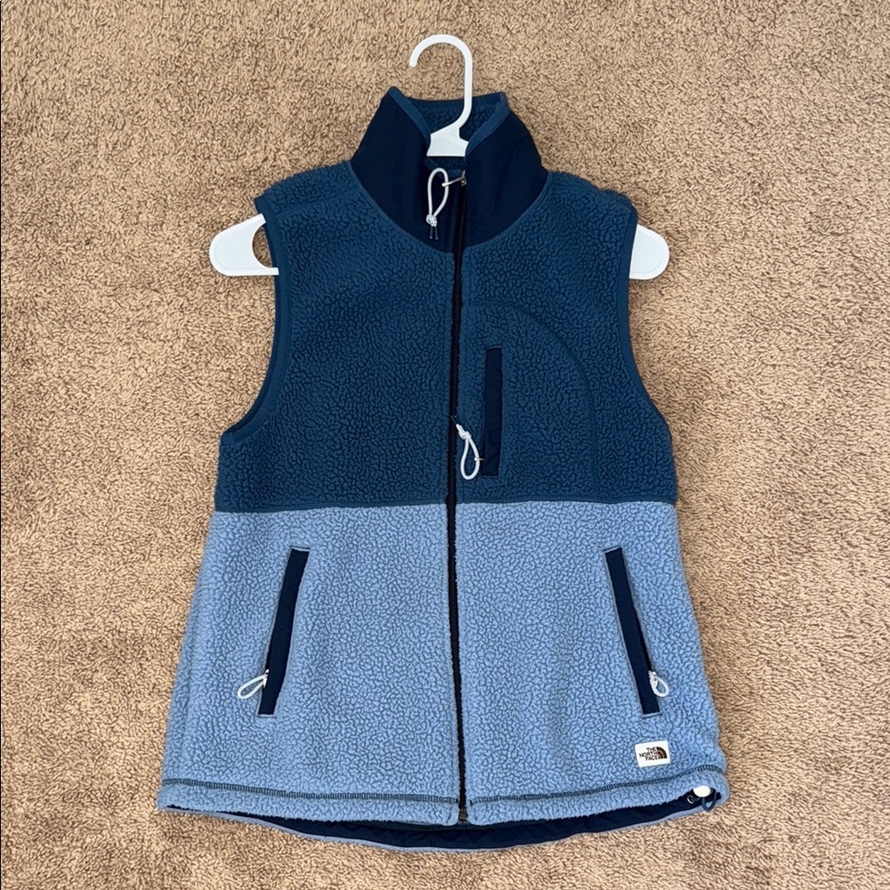 The North Face Two-Tone Blue Fleece Vest